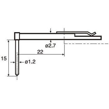 ACCRETECH可互换的粗糙度和形状测量探头（尖端半径 5&mu;m）（深槽/R 槽）东京精密010 2515